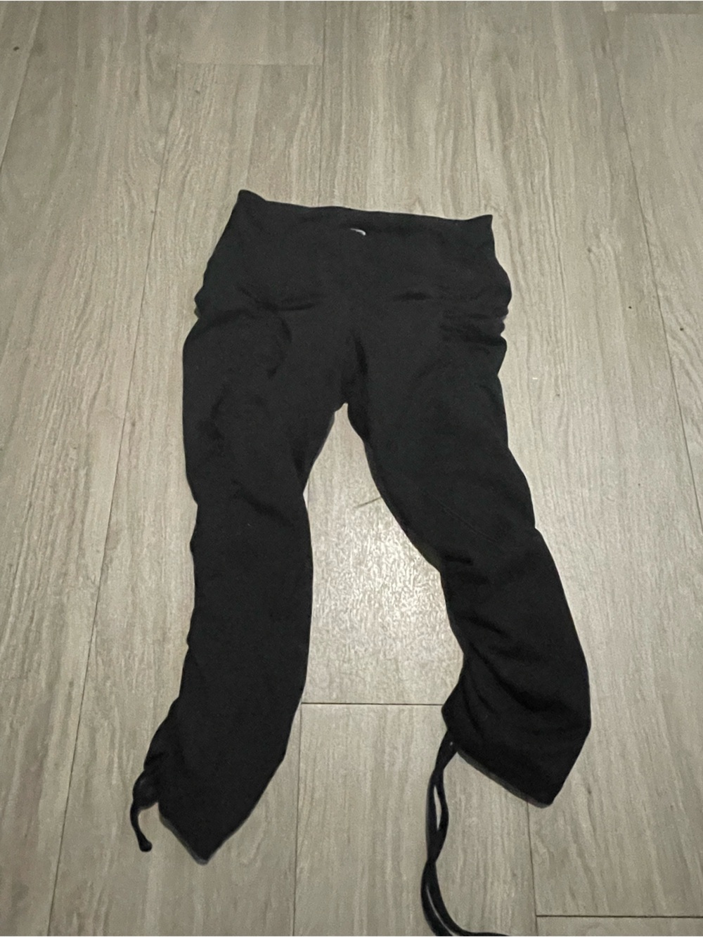 Champion Black Drawstring Hem Leggings